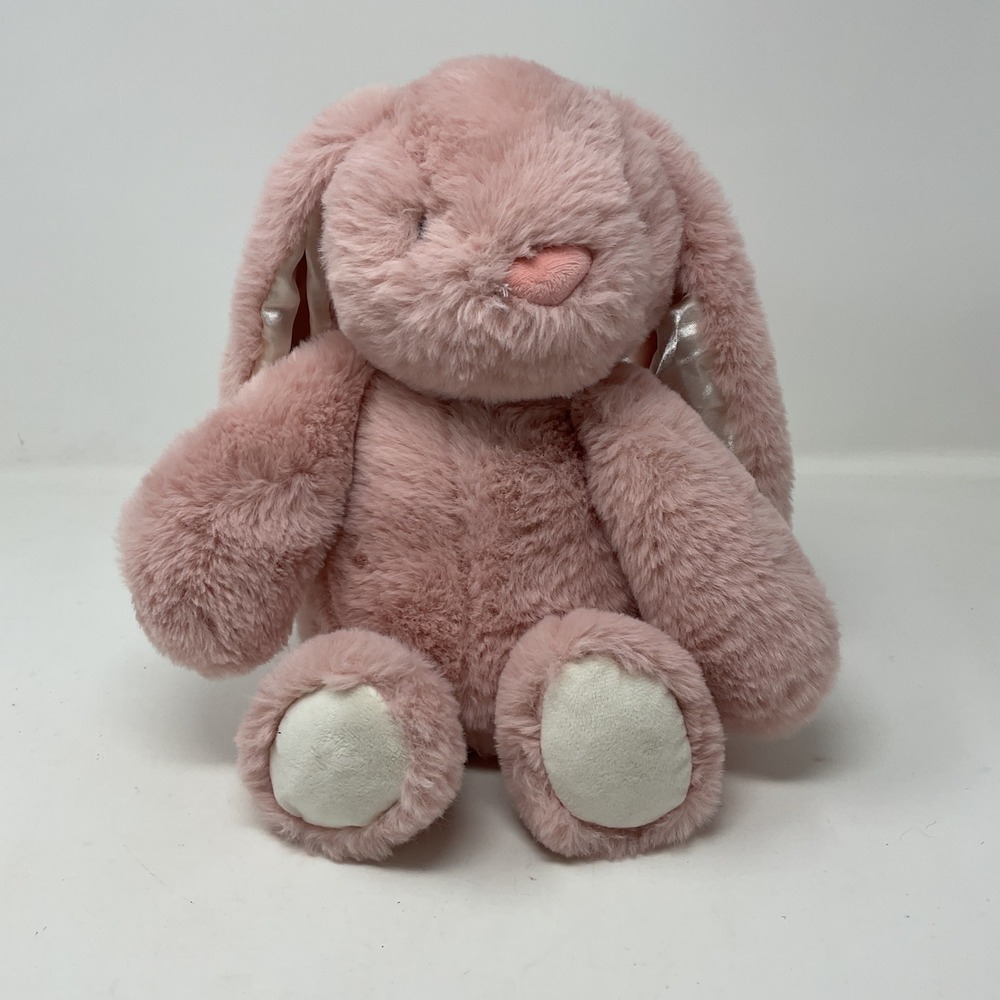 Spark Create Imagine Pink Bunny Rabbit Plush Stuffed Embroidered Eyes Rattle‎